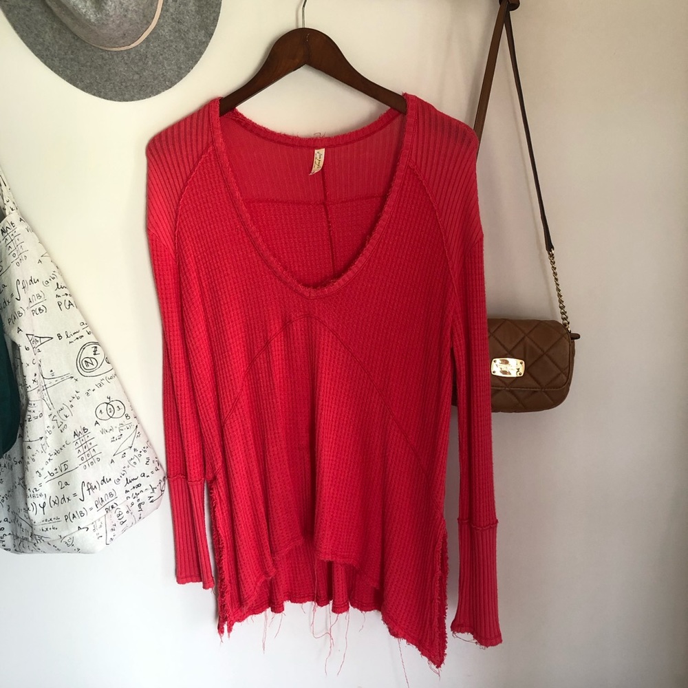 Free People Slouchy Thermal Knit